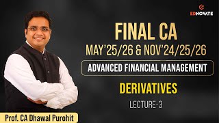 CA Final  MN2526  AFM  Derivatives  L3  ProfDhawal Purohit [upl. by Gilbertson]