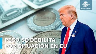 Peso se debilita ante nombramiento del gabinete de Trump [upl. by Dalpe]