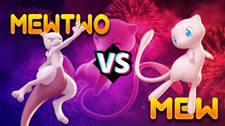 Mewtwo VS Mew  pokemon unite  who will win ⁉️ [upl. by Ogaitnas]