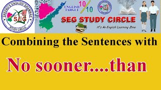 Combining the Sentences withquotNO SOONERTHANquot Sreenus EduSite [upl. by Ollecram702]