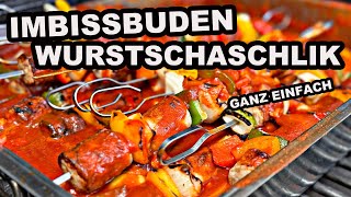 Imbissbuden Wurst Schaschlik vom Grill  The BBQ BEAR [upl. by Seabrook317]