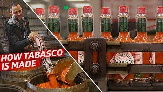 How the Tabasco Factory Makes 700000 Bottles of Hot Sauce Per Day — Dan Does [upl. by Nichola]