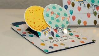 Ziehkarte zum Geburtstag  Stampin Up [upl. by Halehs]