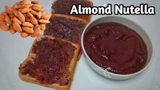 Homemade Almond Nutella  No Hazelnuts  Chocolate spread for kids [upl. by Tshombe809]