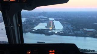 London City Bae 146 200 cockpit landing [upl. by Noled]