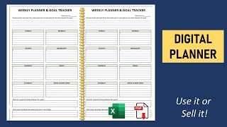STEP by STEP Excel to PDF Create Digital Planners in PDF [upl. by Bee]
