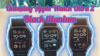 Unboxing Apple Watch Ultra 2 Black Titanium Alpine Loop [upl. by Reiss]