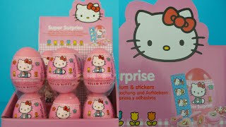 HELLO KITTY SURPRISE EIEREN UITPAKKEN  UNBOXING HELLO KITTY SURPRISE EGGS [upl. by Giltzow]