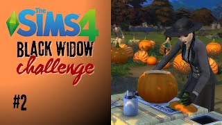 Wednesday makes a familiar friend Black Widow Challenge Sims 4 [upl. by Haerr]