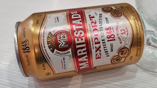 Mariestads Export Beer Unboxing 2022Klass III 1848 anno Lager öl Hantverk och Taradition 53  vol [upl. by Lisette640]