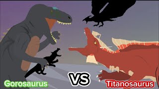 Gorosaurus vs Titanosaurus part 12 Animation [upl. by Llyrad]