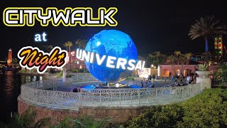 Universal Orlando Citywalk at night  2024 orlando [upl. by Stephie]