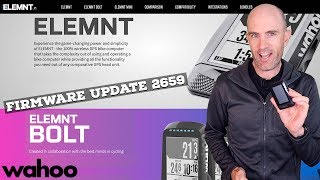 Wahoo ELEMNTBOLT Firmware Update 2659 Features April 2019 [upl. by Egan]