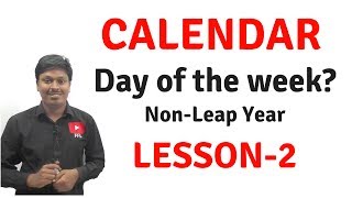 CalendarReasoningDay of the WeekNonLeap Year Lesson2 [upl. by Atoked]