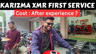 Karizma xmr first service  cost  after experience [upl. by Cirala]