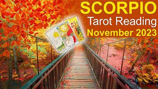 SCORPIO NOVEMBER 2023 TAROT READING quotSOMEONE MAKES AN IMPORTANT OFFER💰 PLUS NEW CHEMISTRY IN ❤️quot [upl. by Afira]