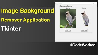 Create Image Background Removal in Tkinter  Python pythonprogramming tkinter background [upl. by Chilcote]