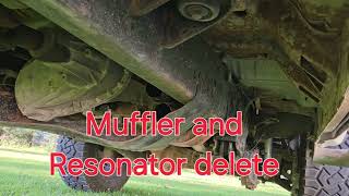 1116 F250 62 Muffler and Resonator delete sound [upl. by Fugazy]