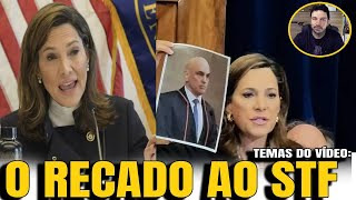 5 DEPUTADA DOS EUA MANDA RECADO PARA MORAES NOVO INDICIAMENTO DE BOLSONARO [upl. by Irodim]