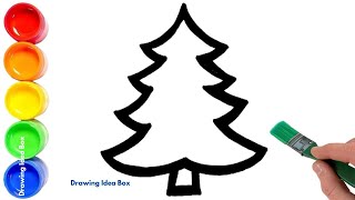 Drawing a Christmas Tree 🎄  Festive Christmas Tree Drawing Ideas for Kids [upl. by Fraser579]