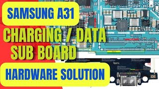 how to fix samsung a31charging problem sm A315f with aid borneo tool jinsi ya kutengeneza [upl. by Eilram]