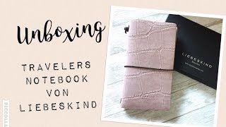 Unboxing Travelers Notebook von Liebeskind  Liebeskind Kalender macaque pink  deutsch  filolove [upl. by Macguiness]