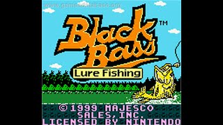 Playing a Gameboy Fishing Game from 1999  Black Bass Lure Fishing [upl. by Eelyrehc]