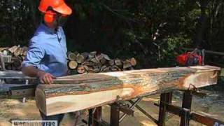 Woodworking DIY Tips  How to Plane Saw Logs into Lumber [upl. by Arondell]