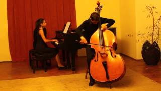 J Raff  Tarantella for Double Bass in E minor performed by Dobromir Kisyov [upl. by Ydorb108]