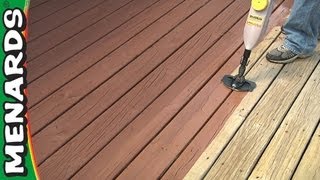 How To Refinish A Deck  Menards [upl. by Teresina]