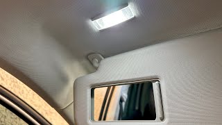 Change LED Canbus Vanity Mirrors Vw Tiguan 5N  Cambiar Luz Espejos de Vanidad sin Error￼ 💡😍 [upl. by Markiv]