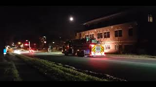 West Reading Fire Company Ladder 64 Responding and Returning 111624 [upl. by Bock]