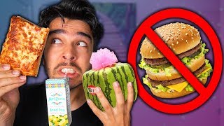 I Only Ate SQUARE SHAPED Foods for 24 Hours IMPOSSIBLE FOOD CHALLENGE [upl. by Idnor]