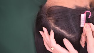 ASMR Real Person Scalp Scratch Hair Scratching Sounds Tingling For Relaxation  No Talking [upl. by Arri]