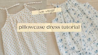 How to Sew A Pillowcase Dress  Two Beginner Tutorials [upl. by Magnolia919]