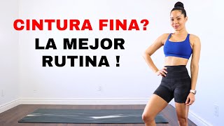 ABDOMINALES DE PIE PARA REDUCIR CINTURA  También reduce Espalda Alta [upl. by Ermengarde]