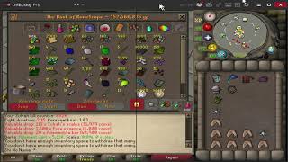 OSRS  full toxic trident e 20k used at zulrah  Bank was made [upl. by Atnwahs386]