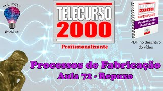 Telecurso 2000  Processos de Fabricação  72 Repuxo [upl. by Gniw]