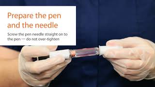 Performing an Injection with BD AutoShield™ Duo Safety Pen Needle [upl. by Holbrook]