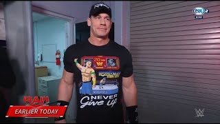 John Cena regresa a WWE y le dan la Bienvenida en Backstage  WWE Raw Español Latino 27062022 [upl. by Lezah]