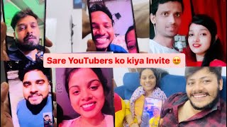 YouTubers Ko Kiya Invite  Ankush Saxena  Swati Shrivastav [upl. by Aihseken]