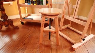 MEEDEN Wooden Drafting Stool with Adjustable Height [upl. by Yrebmik]