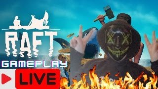 Raft On Steam LIVE Game Play LIVE [upl. by Udell]