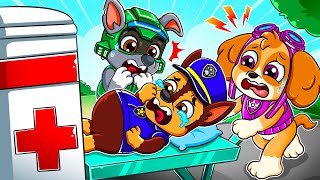 Paw Patrol Ultimate Rescue  CHASE GOT SICK Please Take Him To Hospital😭  Sad Story  Rainbow 3 [upl. by Ynnij611]