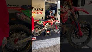 Alberto Forato Standing Construct Honda CRF 450 R MXoN MX race bikes 2024 crf450r crf450 mxon [upl. by Aetnuahs]