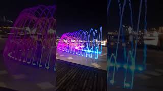 DANCING FOUNTAIN IN DUBAI CREEK UniteArabEmirates [upl. by Worden]