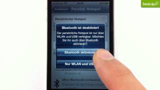 iPhone Tutorial Persönlicher Hotspot [upl. by Noitsirhc]