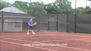 Nicolas Almagro practice at Mens clay court tournament [upl. by Kcire]