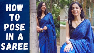 Tips to pose gracefully in a SAREE  How to pose [upl. by Nealey]