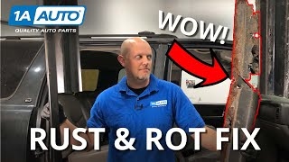 Rusty Rotted Rocker How to Replace a Truck Rocker Panel [upl. by Abby]